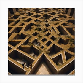 Dali Meets Escher 45 Canvas Print