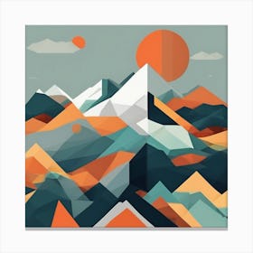 Abstract Mountains 2 Canvas Print