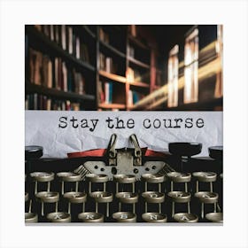 Stay The Course 24 Canvas Print