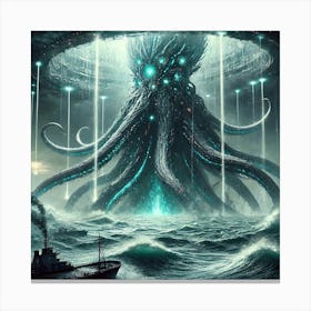 Abyssal Behemoth Water Manipulation Canvas Print