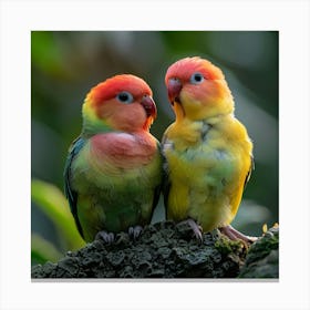 Lovebirds 17 Canvas Print