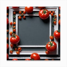 Frame With Tomatoes Canvas Print