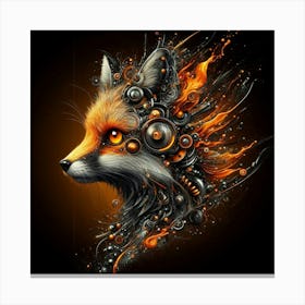 Fox Head Canvas Print
