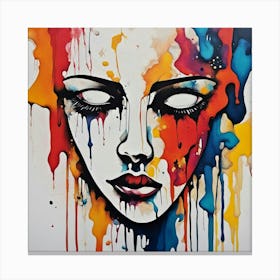 Face Of A Woman Canvas Print