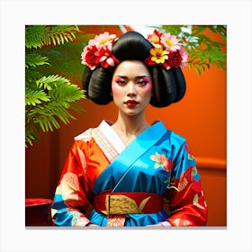 Geisha 8 Canvas Print