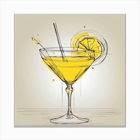 Cocktail In A Glass 3 Canvas Print