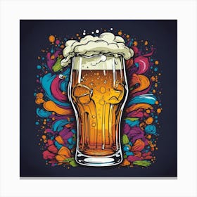 Beer Glass Canvas Print