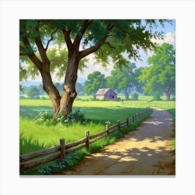 Country Road 13 Canvas Print