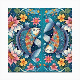 Koi Fish Canvas Print