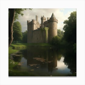 Lakeside Fortress Canvas Print