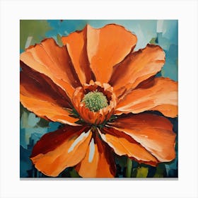 Orange flower 1 Canvas Print