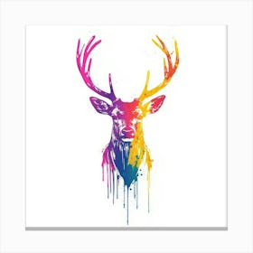 Deer Head Painting Canvas Print