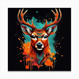 Deer Head 2 Canvas Print