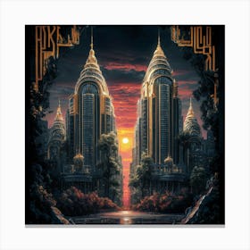 Dark City Canvas Print