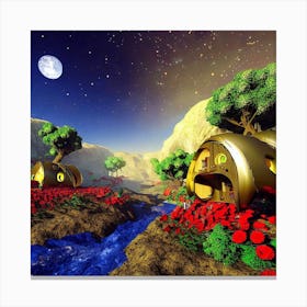 House In The Forest Canvas Print