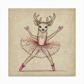 Ballet Deer 2 Canvas Print