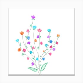 Botanical Flowers Canvas Print