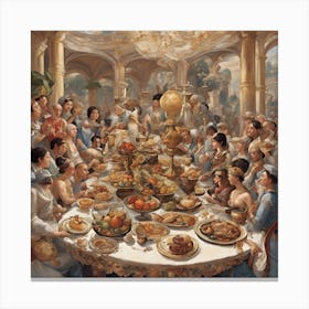 Supper Canvas Print