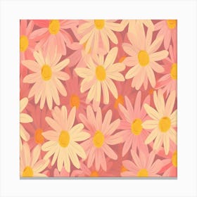 Daisy Pattern Canvas Print