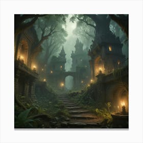 Dark Forest 4 Canvas Print