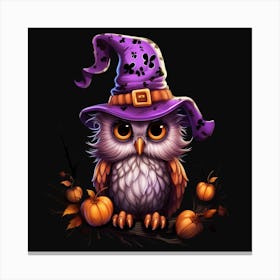 Halloween Owl 13 Canvas Print