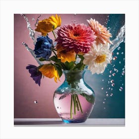 Flowers In A Vase 87 Canvas Print