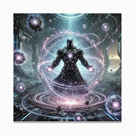 Archon Vexis Gravity Surge Scifi Canvas Print