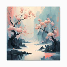 Asian Landscape Painting 1 Canvas Print