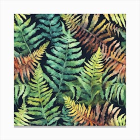 Fern Leaves Canvas Print