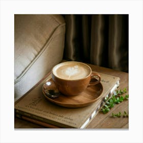 Coffee And Books Canvas Print