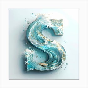 Letter S 1 Canvas Print