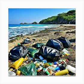 Beach Trash 1 Canvas Print