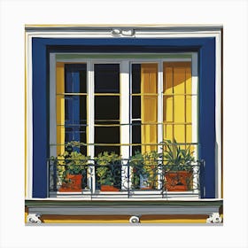 Window In Paris Canvas Print