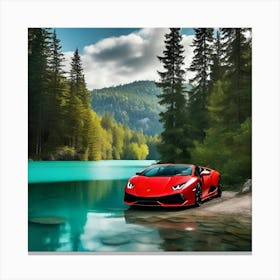 Lake Lamborghini 1 Canvas Print