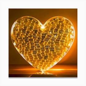 Heart DNA Of Love Canvas Print
