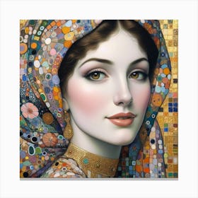 Woman In Gold Canvas Print
