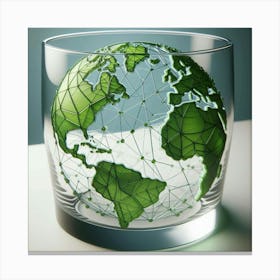 Earth In A Glass Canvas Print