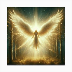 Angel In The Forest 1 Canvas Print