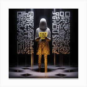 Qr Code Canvas Print