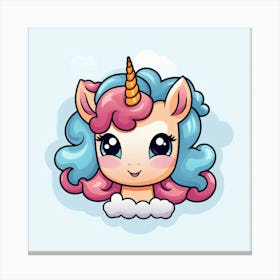 Cute Unicorn 192 Canvas Print