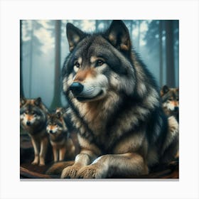 Luno the wolf Canvas Print