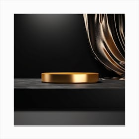 Black & Gold Luxury V1 Canvas Print