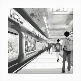 Subway Station 1 Canvas Print