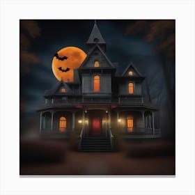 Haunted House 5 Canvas Print