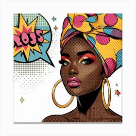 Rutendo Pop Black Woman Canvas Print