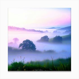 Misty Morning Canvas Print