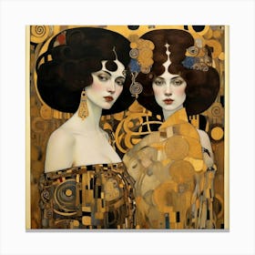 Default Klimt Ladies Art Print 0 (1) Canvas Print