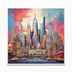 New York City Skyline 1 Canvas Print