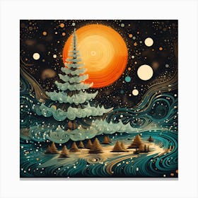 Ethereal Retro Radiance Canvas Print