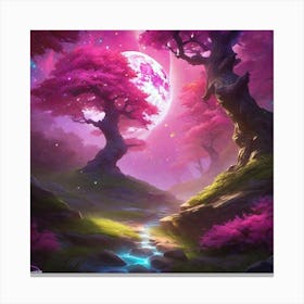 Sakura Trees 1 Canvas Print